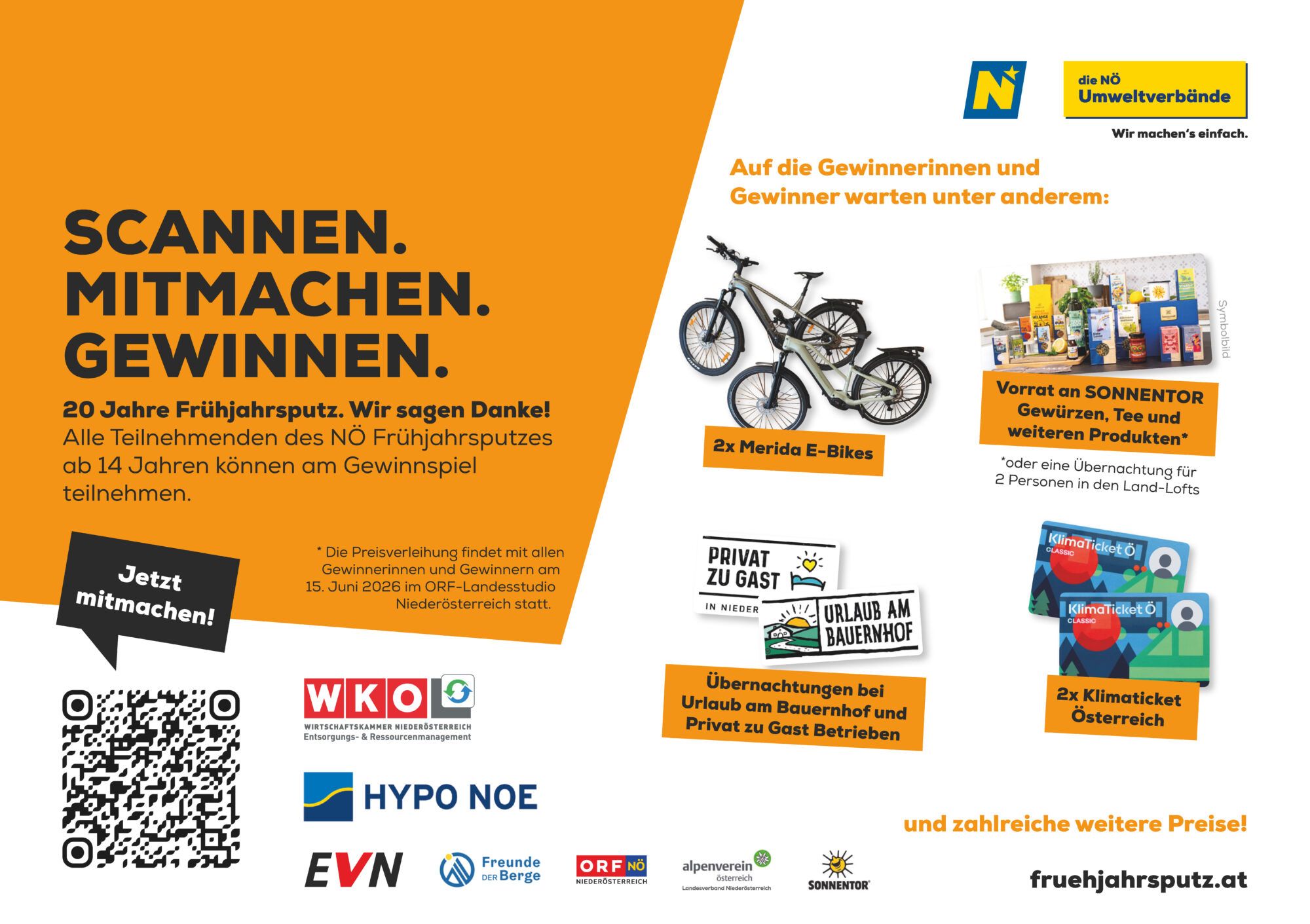 Gewinnkarte Fr&uuml;hjahrsputz Gewinnspiel