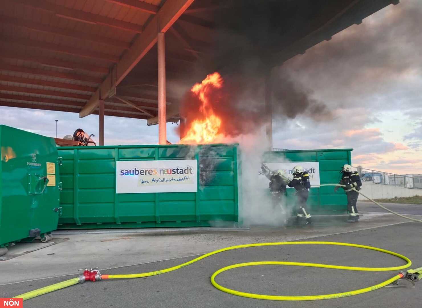 Brand Sperrmüll Container